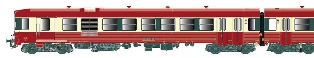 LS Models 11522 - Triebzug X 4750 SNCF Ep.IV 2.tlg. H0/WS