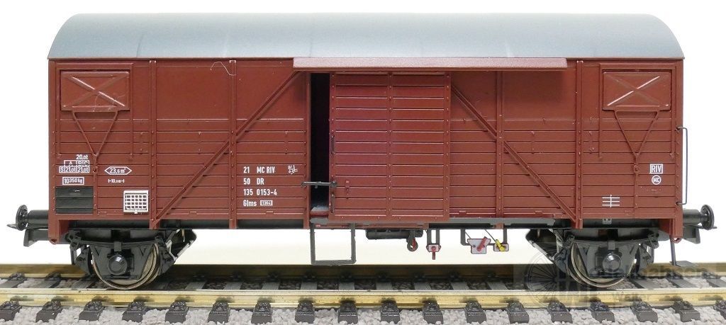Exact Train 23655 - Güterwagen gedeckt DR Ep.IV Glms H0/GL Exact Train 23655 - Güterwagen gedeckt DR Ep.IV Glms H0/GL