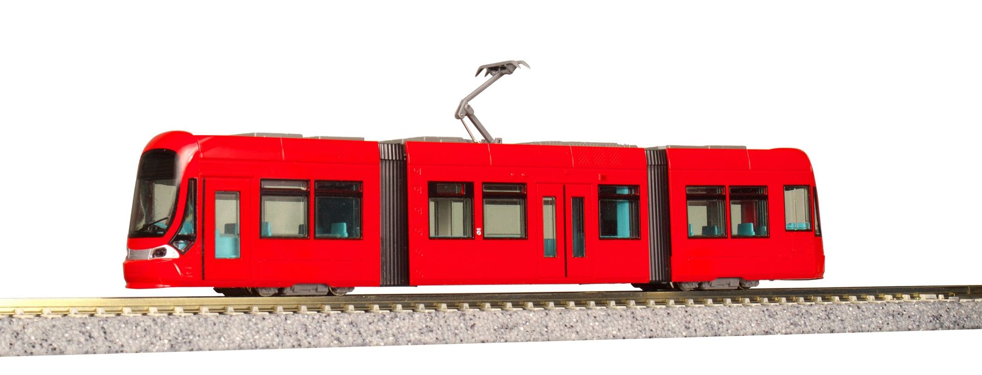 Kato 14805-2 - Moderner Straßenbahn-Gelenktriebwagen Ep.V/VI rot N 1:160