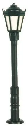 Viessmann 6470 - Parklaterne schwarz, LED warmweiß N 1:160