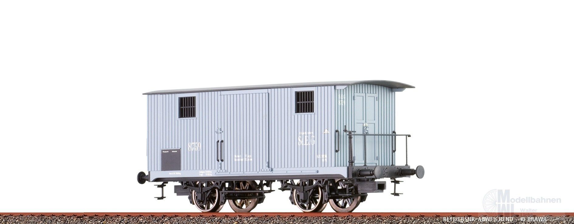 Brawa 47733 - Güterwagen ged. St.E.G. Ep.I Typ G H0/GL