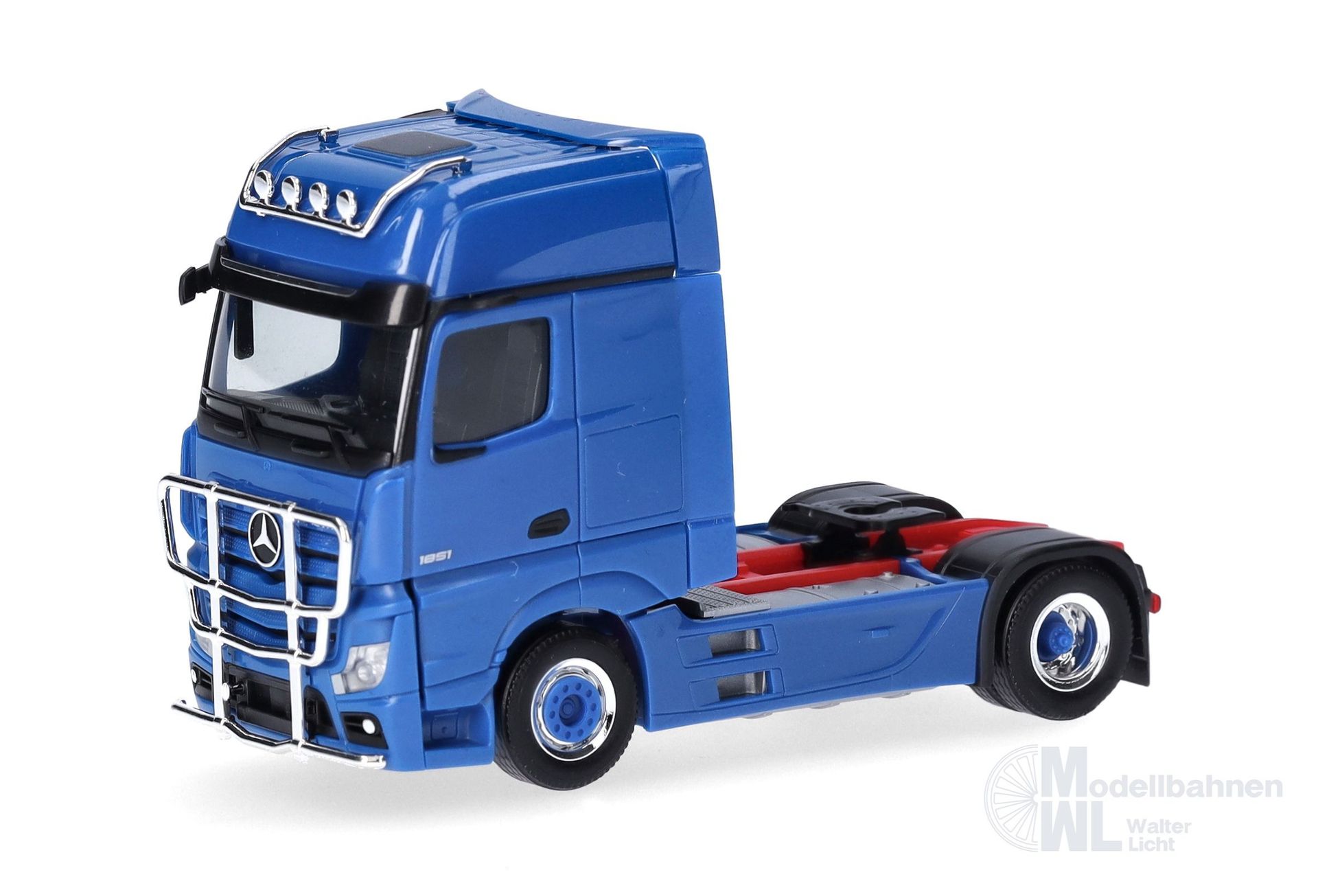 Herpa 311533-005 - Mercedes-Benz Actros Giga Lampenbügel enzianblau H0 1:87