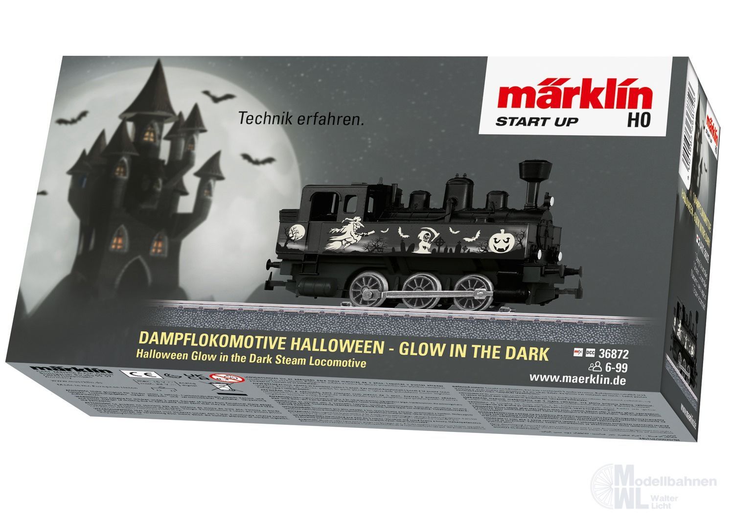 Märklin 36872 - Start up Dampflok Halloween 2 H0/WS