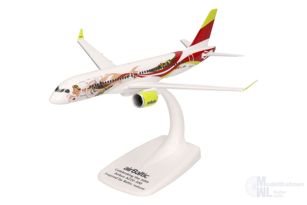 Herpa 614559 - Airbus A220-300 airBaltic 50th A220 H0 1:200