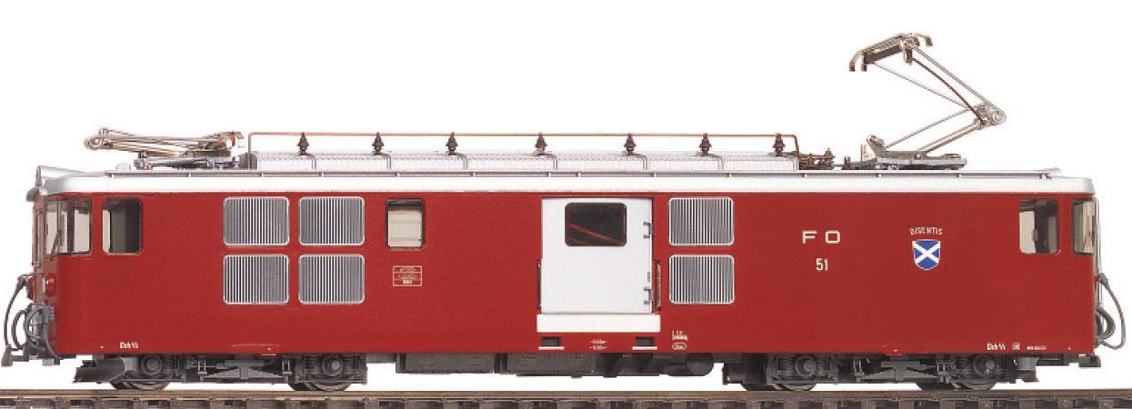 Bemo 1363202 - Triebwagen Deh 4/4 52 FO Ep.III/IV Pendelzug Tujetsch dunkelrot H0m Sound