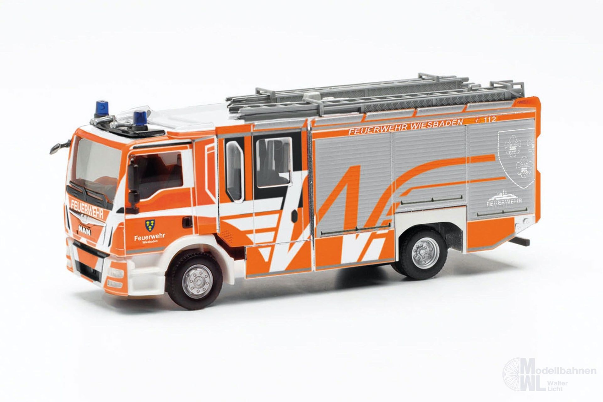 Herpa 097581 - MAN TGM CC Z-Cab Feuerwehr Wiesbaden H0 1:87