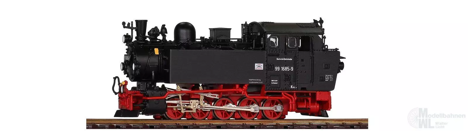 Bemo 1006871 - Dampflok DR 99 1685-9 Ep.II Fertigmodell H0e