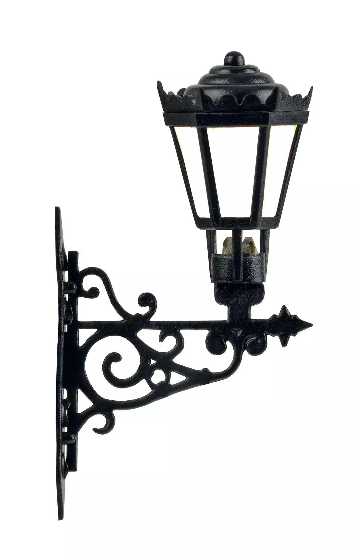 Viessmann 6074 - Wandlaterne LED warmweiß H0 1:87