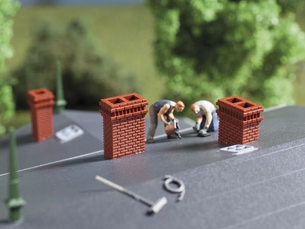 Auhagen 41627 - Schornsteinsortiment H0 1:87