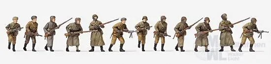 Preiser 72540 - Angreifende Infanterie. Winte 1:72