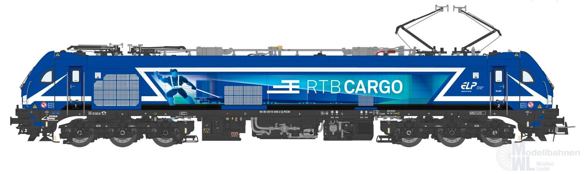 Sudexpress N0193051 - Zweikraftlok BR 2019 305-2 Euro 9000 RTB Cargo Ep.VI N 1:160