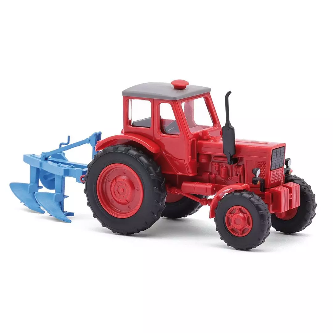 Busch 51361 - Belarus MTS-52 Zweischarrpflu H0 1:87