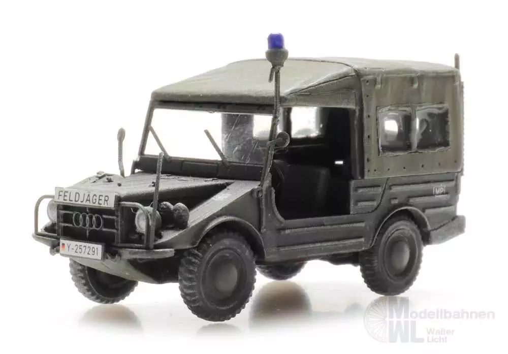 ARTITEC b.v. 6870449 - BRD DKW Munga 91/8 Oliv Feldjäger H0 1:87