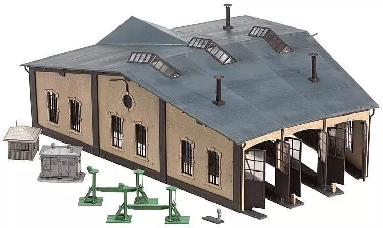 Faller 120277 - Ringlokschuppen mit Zubehör H0 1:87