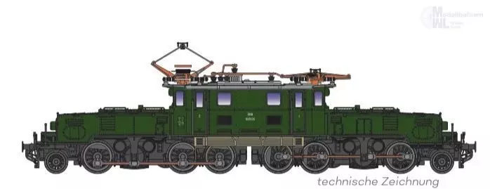 Jägerndorfer Modellbahn 60200_3 - E-Lok Rh 1189 ÖBB Ep.IV grün N 1:160