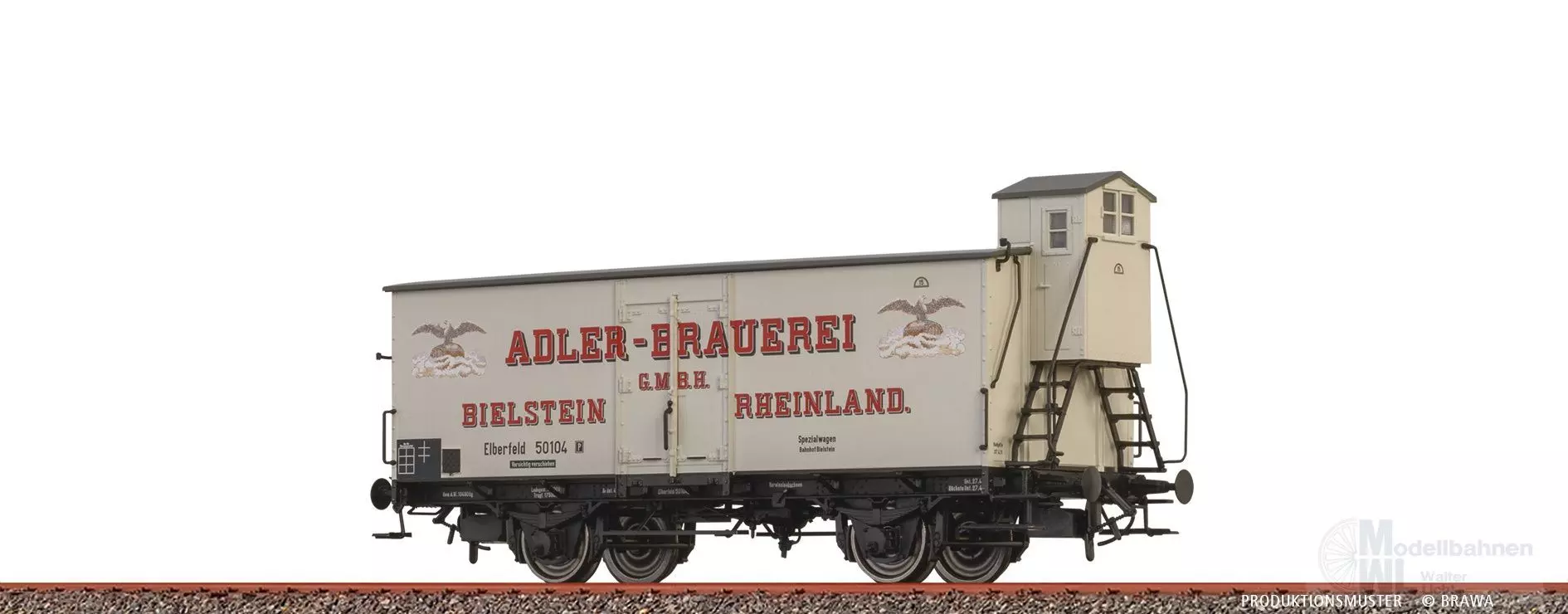 Brawa 51256 - Bierwagen DRG Ep.II Adler-Brauerei Bielstein H0/GL