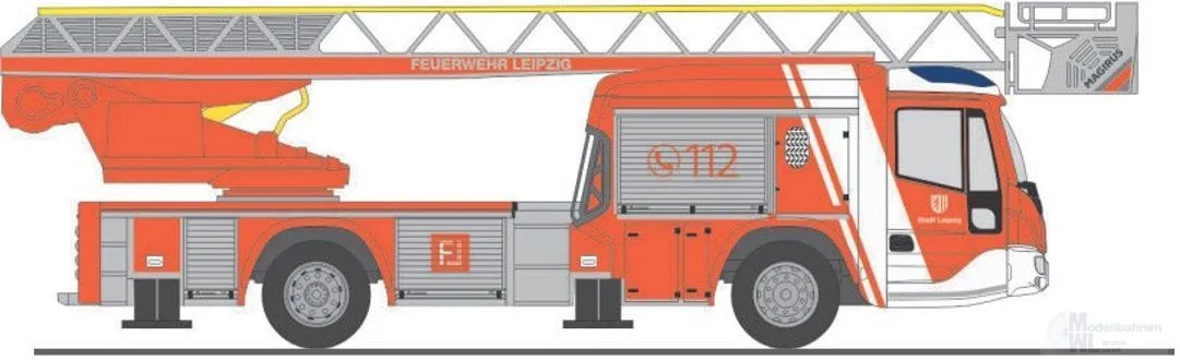 Rietze 71128 - Magirus DLK n.B. BF Leipzig H0 1:87