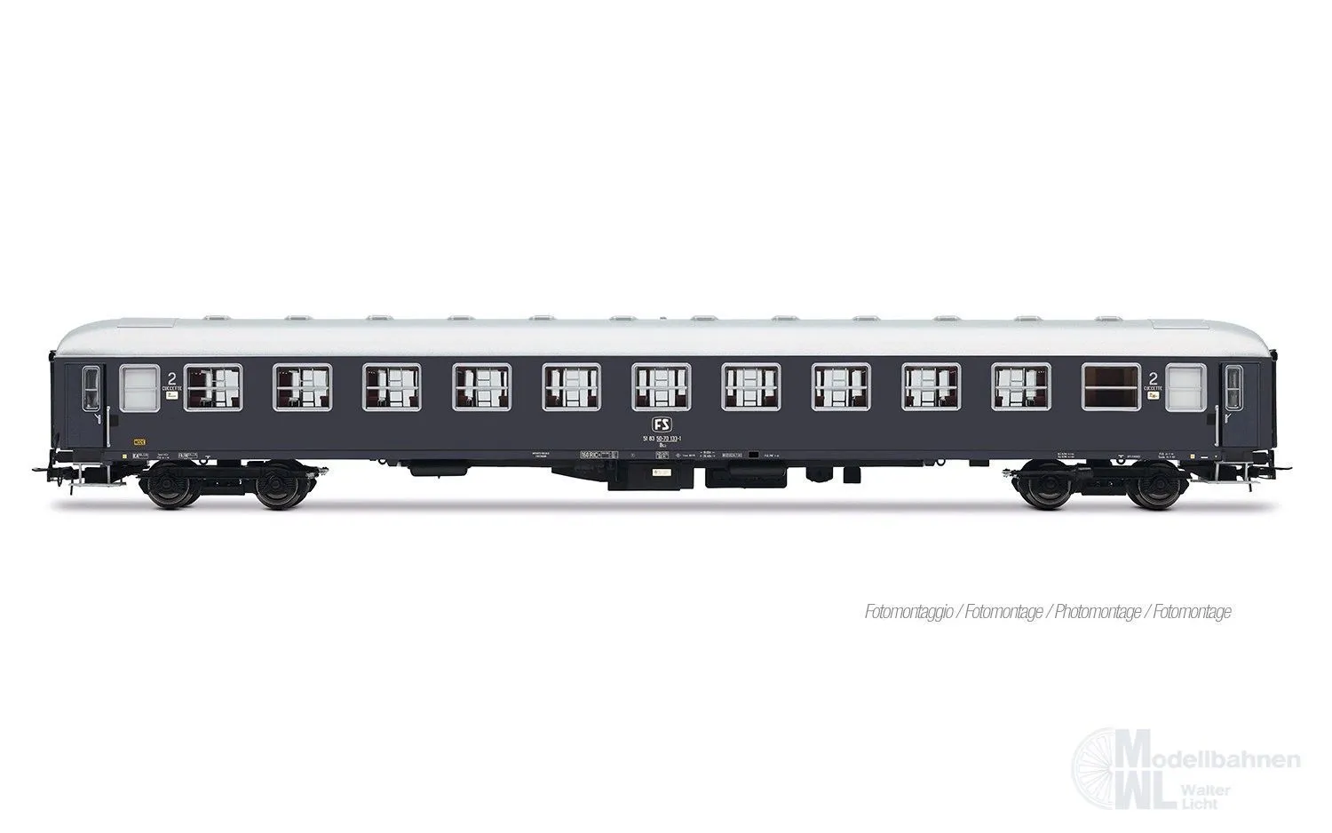 Rivarossi 4412 - Personenwagen Set FS Ep.IV Rom-Wien 3.tlg. Set 3 H0/GL
