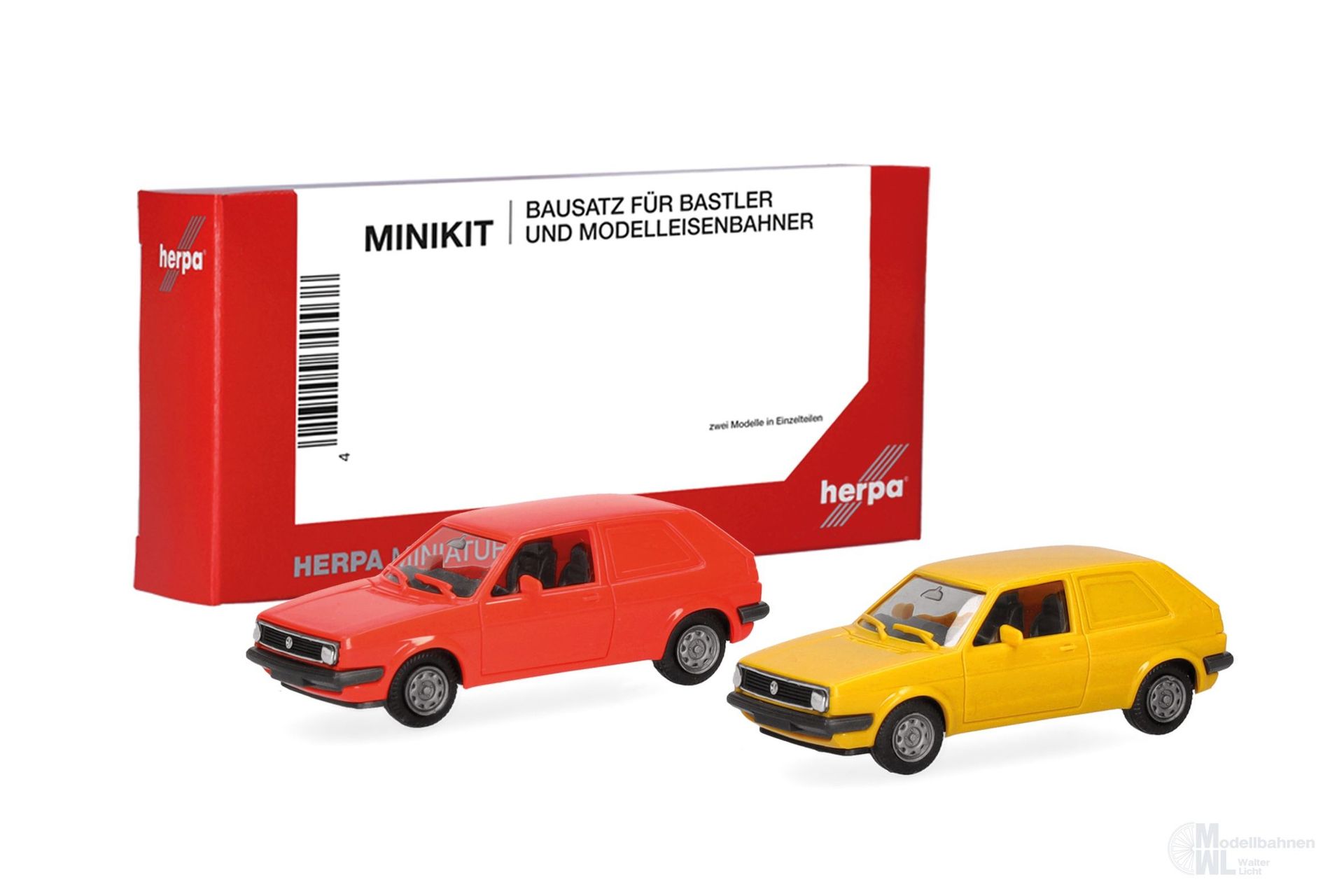 Herpa 014281 - MiKi VW Golf II 2-türig 2 Stück H0 1:87