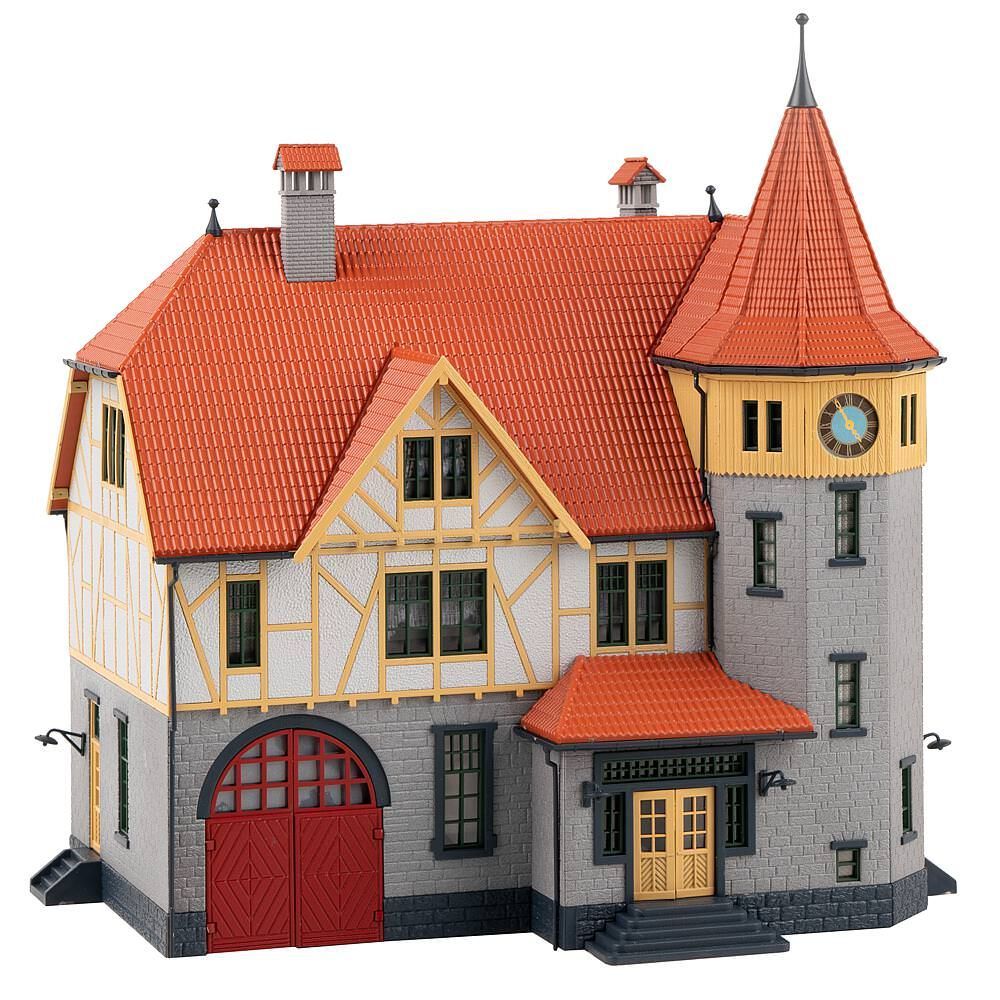 Faller 130649 - Rathaus mit Feuerwehrgarage H0 1:87