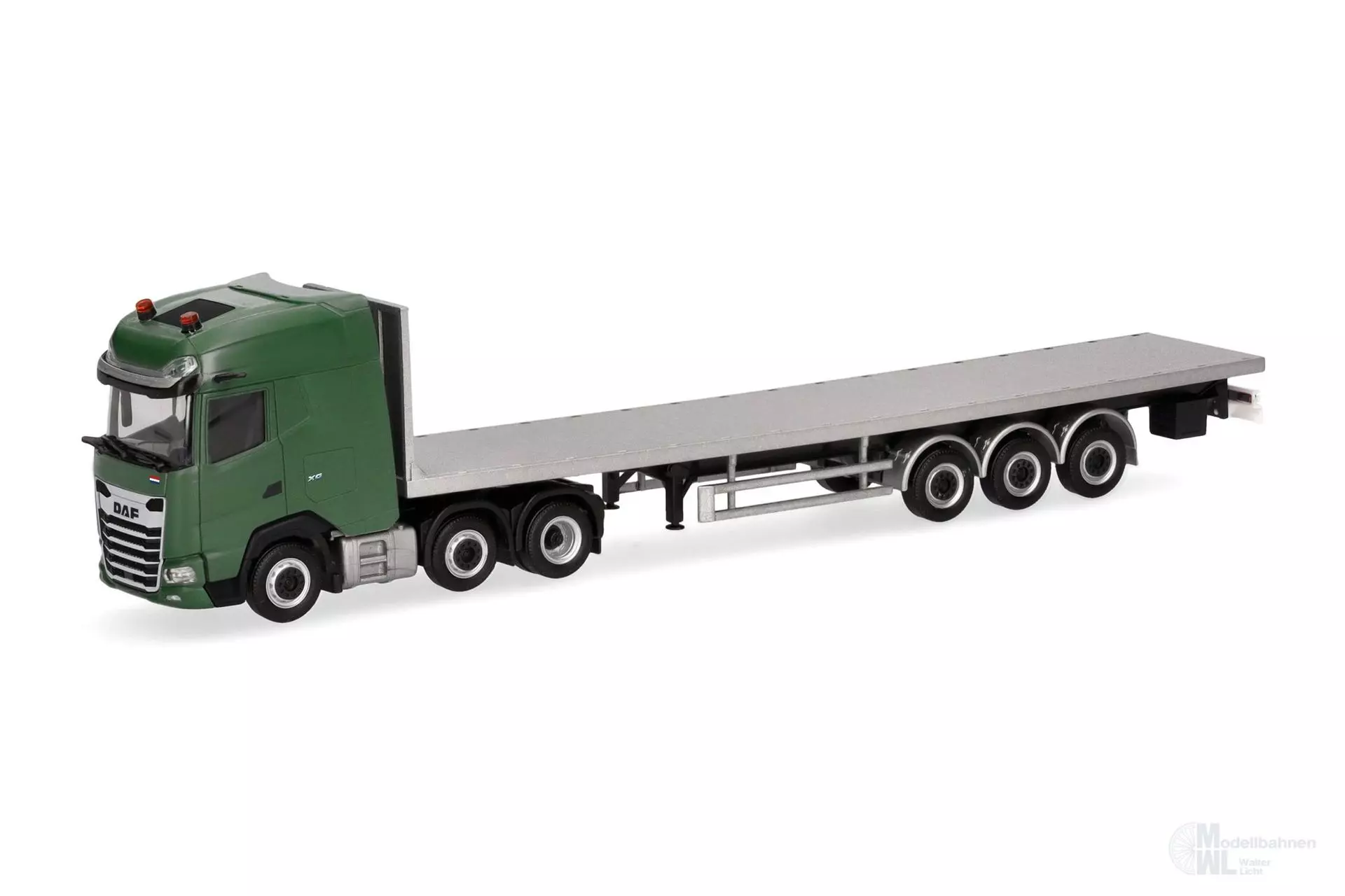 Herpa 747301 - DAF XG 6x2 Flachbett-Sattelzug H0 1:87