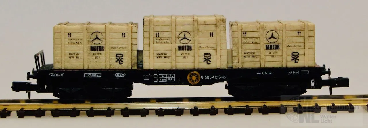 Arnold 4961 - ARNOLD - Traglastwagen mit 3 Kisten Mercedes-Benz N 1:160