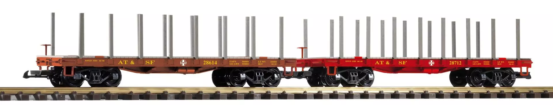 Piko 38773 - Rungenwagen-Set Santa Fe 2.tlg. Spur G 1:22,5