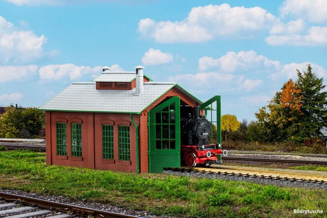 Piko 65004 - Lokschuppen kurz Bausatz Spur G 1:22,5