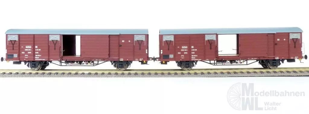 Exact Train 20464 - Güterwagen Set DR Ep.IV Glmms 2.tlg. H0/GL
