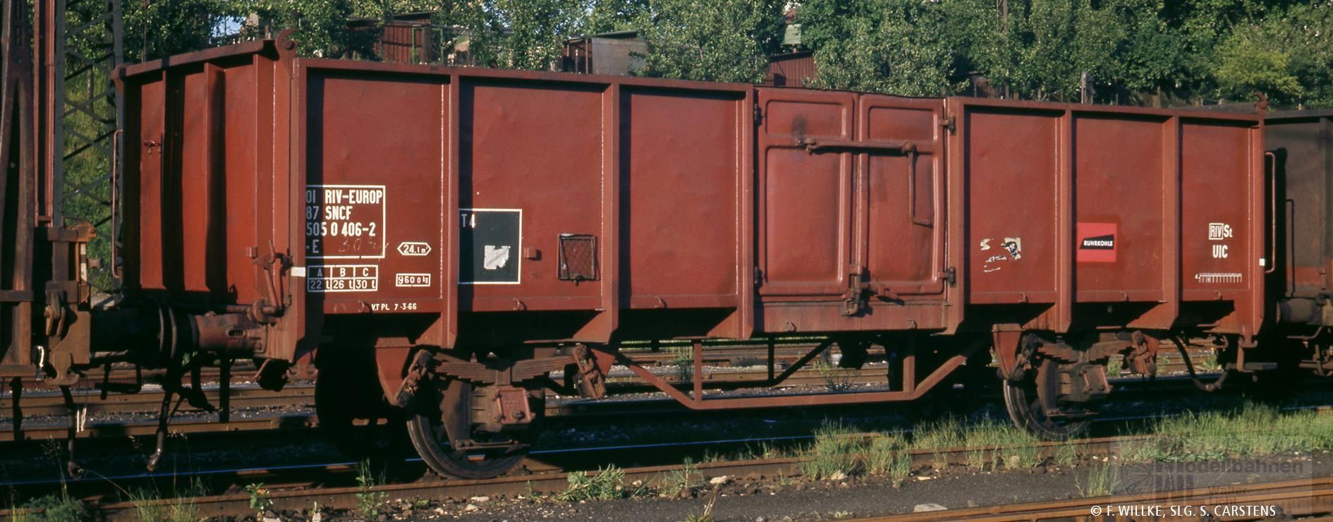 Brawa 50067 - Güterwagen offen SNCF Ep.IV 01 87 505 0 224-9 H0/GL