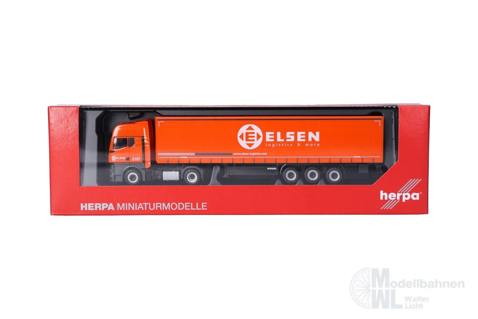 Herpa 321150 - MAN TGX GX Gardinenplanen-Sattelzug Elsen H0 1:87