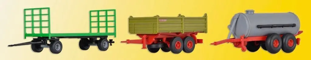 Kibri 10908 - Landwirtschaftliche Anhänger 3 Stück H0 1:87