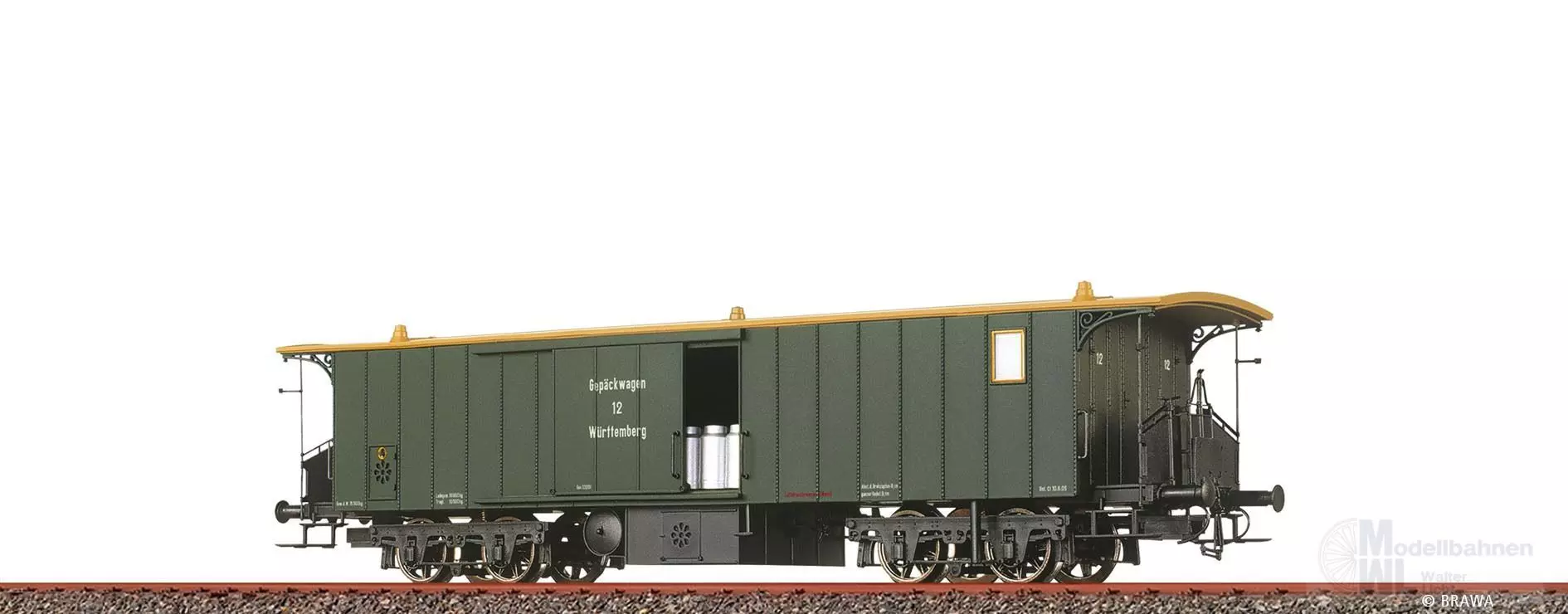 Brawa 45720 - Gepäckwagen K.W.St.E. Ep.I GEP Nr. 12 H0/GL