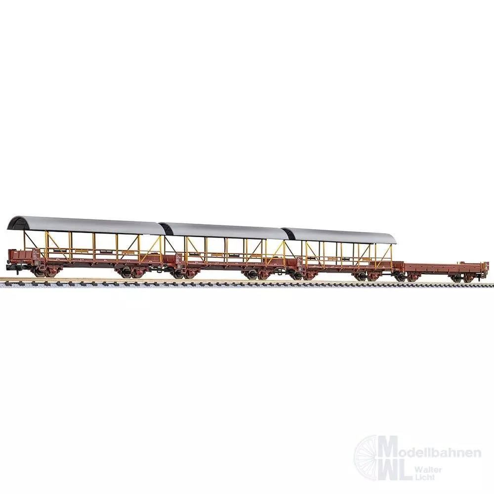 Liliput 260127 - Autotransportwagen Set BLS Ep.IV 4.tlg. Gealtert N 1:160