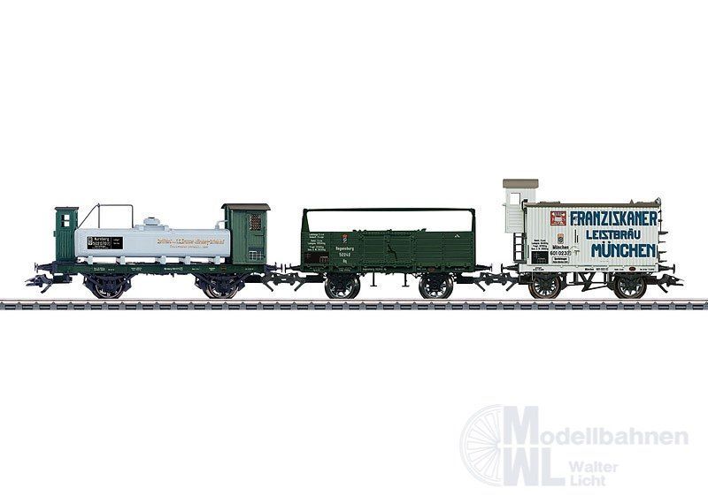 Märklin 46066 - MÄRKLIN - Güterwagen-Set K.Bay.Sts.B Ep.I 3.tlg. H0/WS Märklin 46066 - MÄRKLIN - Güterwagen-Set K.Bay.Sts.B Ep.I 3.tlg. H0/WS