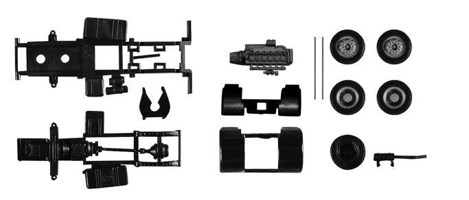 Herpa 84925 - Teileservice Fahrgestell Zugmaschine MAN F 8 2-achs 1:87