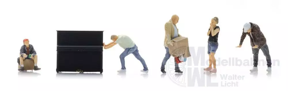 ARTITEC b.v. 5870099 - Umzugshelfer (5x) H0 1:87