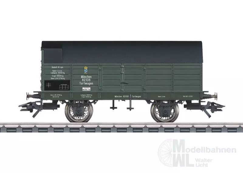 Märklin 45089 - MÄRKLIN - Torf-Munitionswagen K.Bay.Sts.B. Ep.I H0/WS