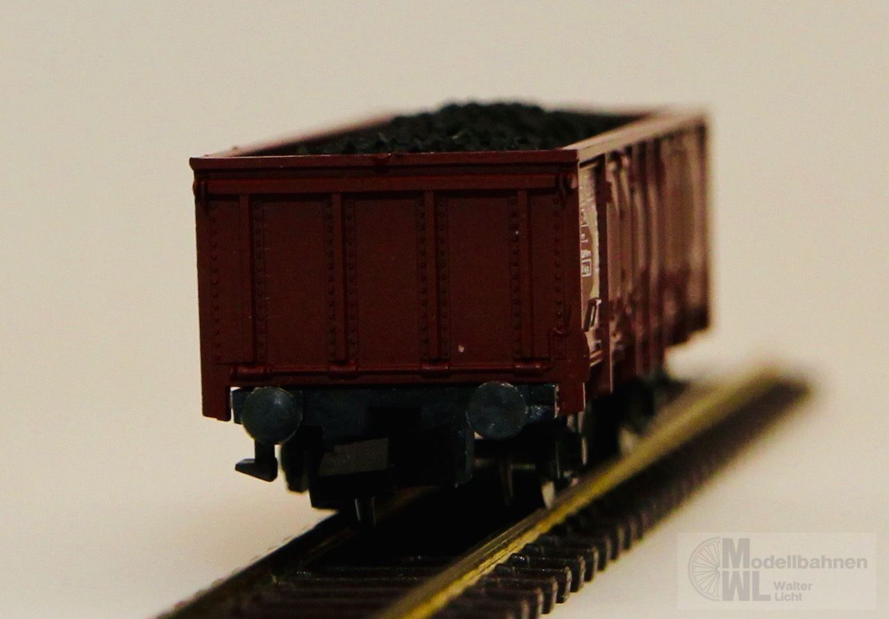 Roco 02317A - ROCO - Güterwagen offen DB Omms mit Kohleladung N 1:160
