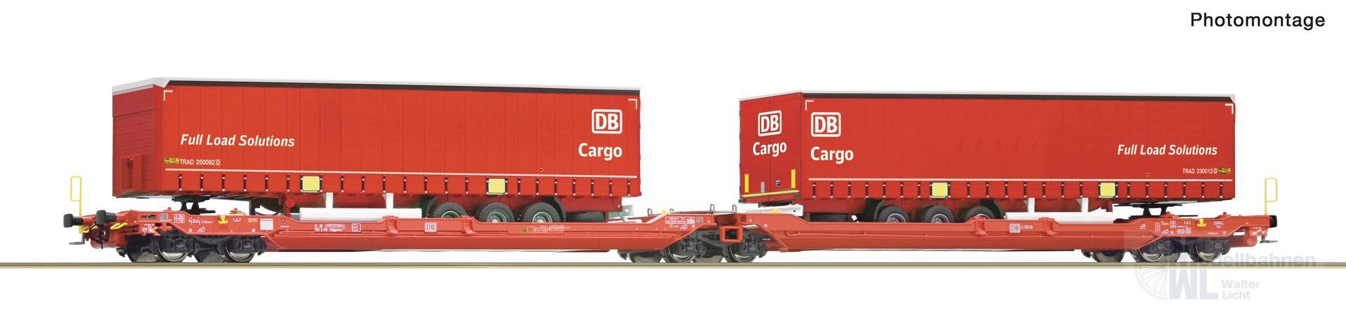 Roco 6600168 - Doppeltaschen-Gelenkwagen DB Ep.VI T3000e H0/GL