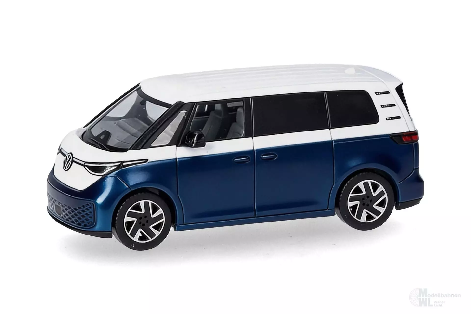 Herpa 431132-002 - VW ID. Buzz weiß-blau metallic H0 1:87