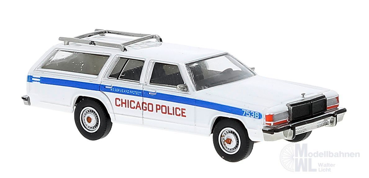 Brekina 19632 - Ford LTD Station WagonChicago Police H0 1:87