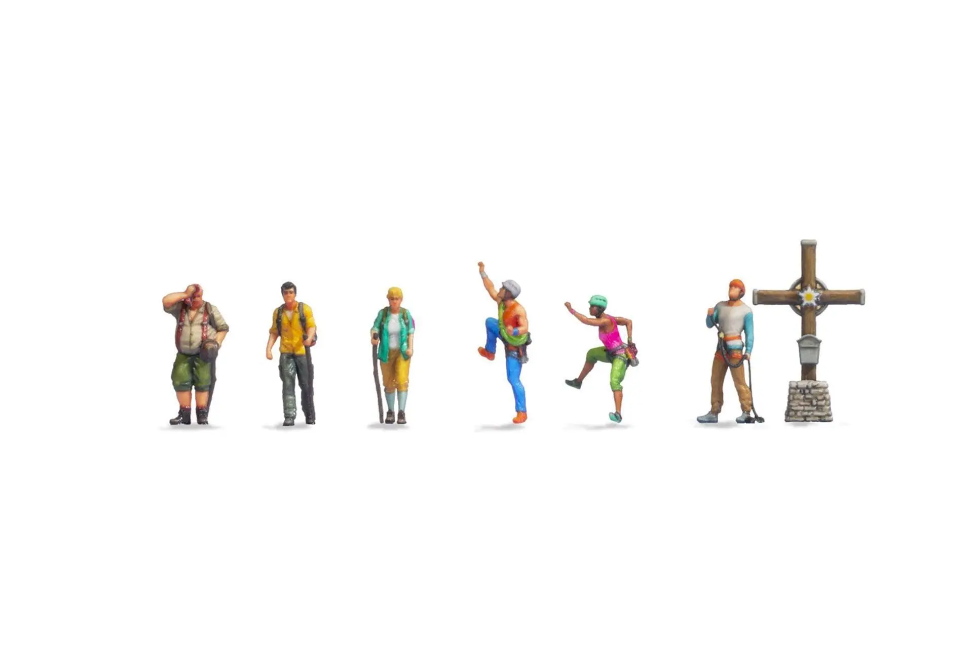 Noch 35820 - Bergwanderer mit Gipfelkreuz 3D-Master N 1:160