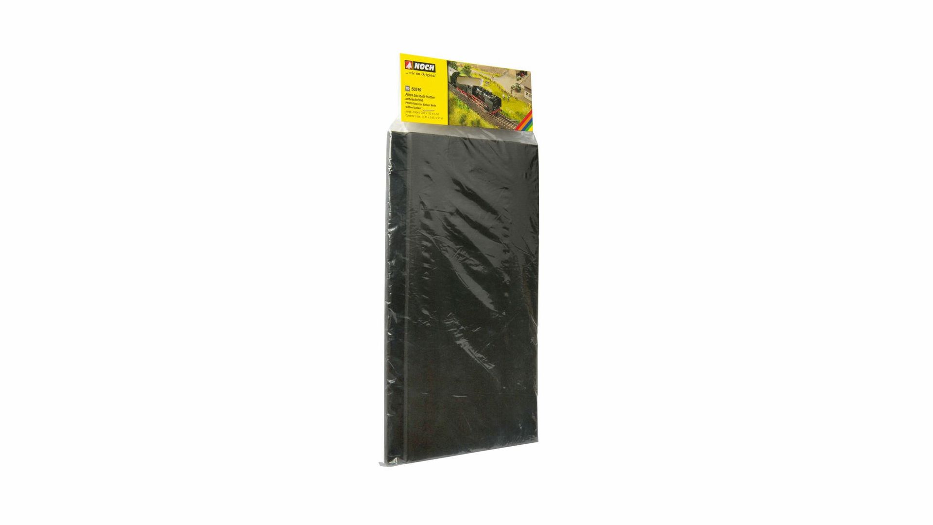 Noch 50519 - PROFI Gleisbett-Platten unbeschottert 3 St.300 x 150 x 6 mm 50510 50511 H0 1:87