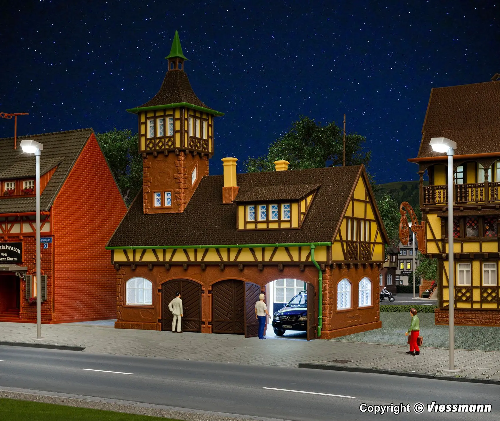 Vollmer 43756 - Gerätehalle dreiständig mit Turm H0 1:87