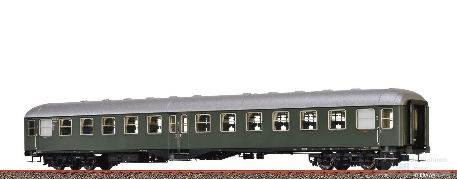 Brawa 58111 - Personenwagen DB Ep.III C4mbg-51 H0/WS