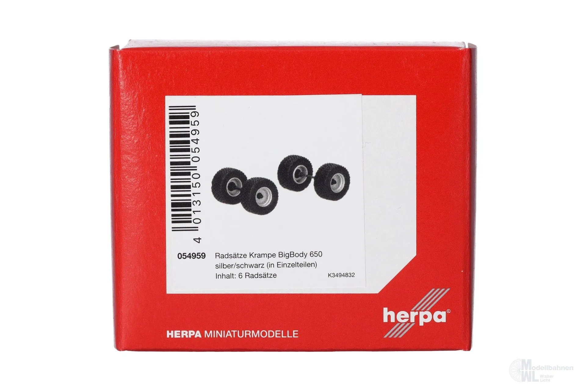Herpa 054959 - Zubehör Krampe BigBody 6 Radsätze H0 1:87