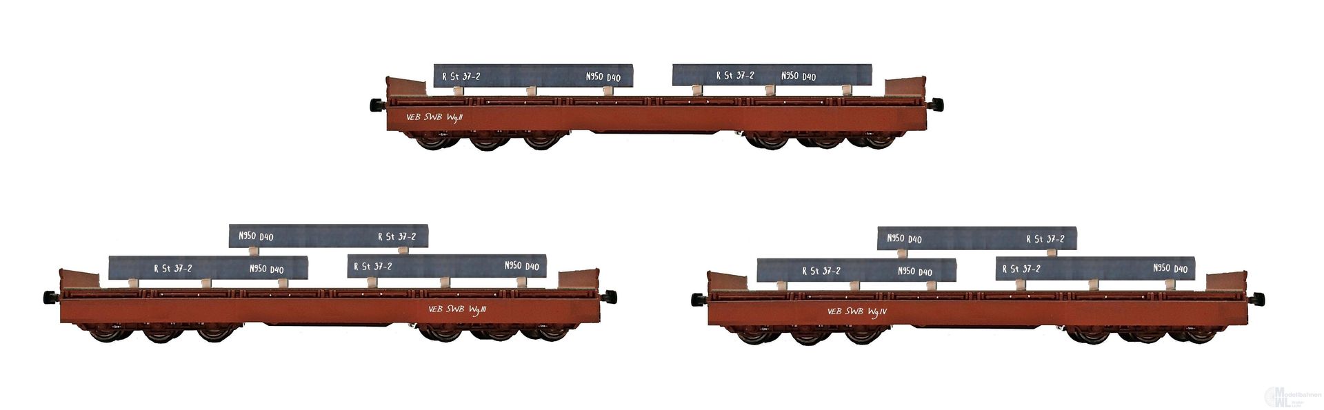 NPE NW22406 - Schwerlastwagen Set DR Ep.IV 3.tlg. Stahlwerk Brandenburg H0/GL NPE NW22406 - Schwerlastwagen Set DR Ep.IV 3.tlg. Stahlwerk Brandenburg H0/GL