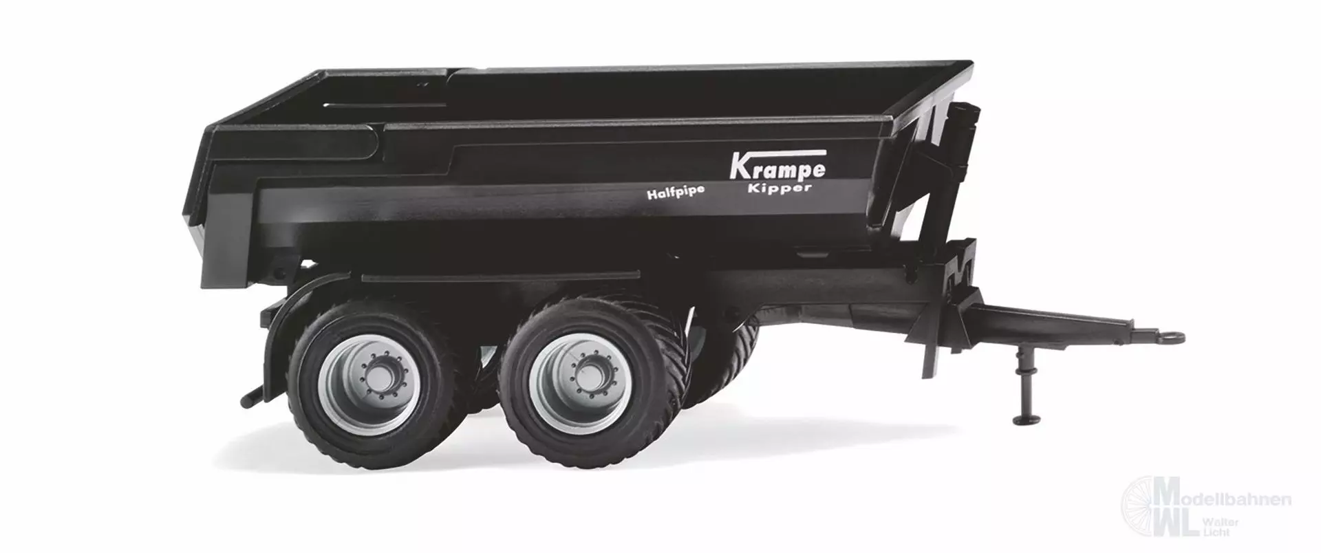 Wiking 038819 - Krampe Halfpipe Muldenkipper schwarz H0 1:87