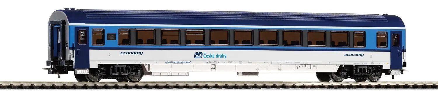 Piko 57649 - Schnellzugwagen CD Ep.VI Railjet 2.Kl. H0/GL